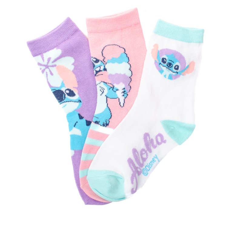 КОМПЛЕКТ ДЕТСКИ ЧОРАПИ 3БР. EZ06017 LILO&STITCH PACK2