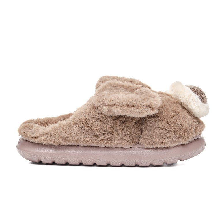 ДАМСКИ ПАНТОФИ 094641 BROWN