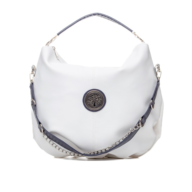 ДАМСКА ЧАНТА 453 WHITE/BLUE