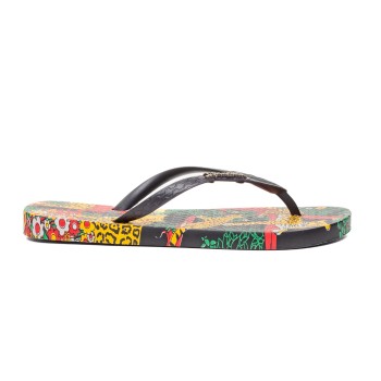 ДАМСКИ ДЖАПАНКИ 82684/22577 BLACK/GREEN/YELLOW