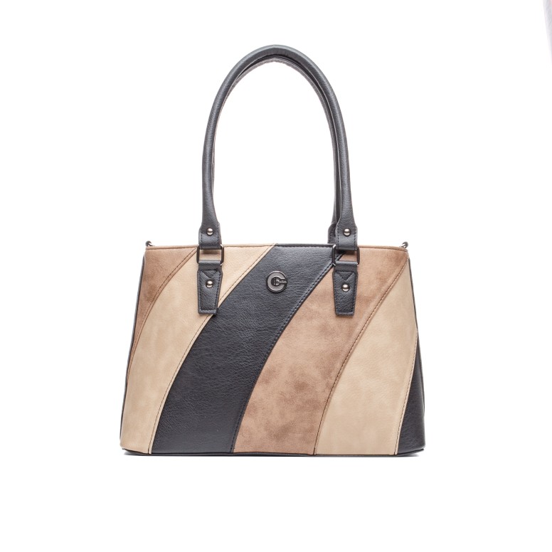 ДАМСКА ЧАНТА BG 3171 BLACK /COFFEE/BEIGE