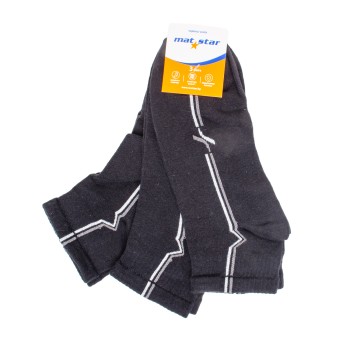 КОМПЛЕКТ 3БР. МЪЖКИ ЧОРАПИ 95199 BLACK 40/46