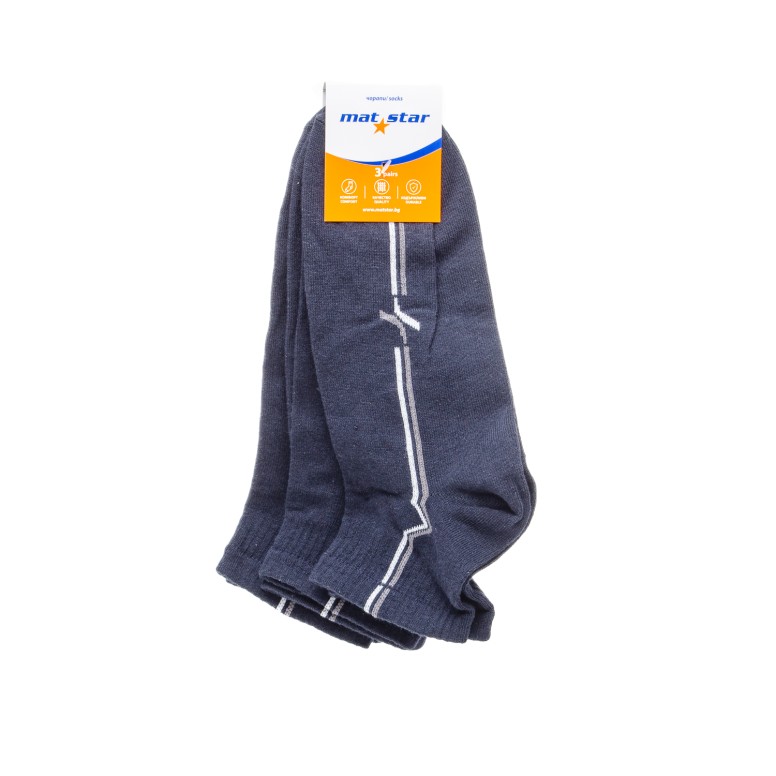 КОМПЛЕКТ 3БР. МЪЖКИ ЧОРАПИ 95199 NAVY 40/46