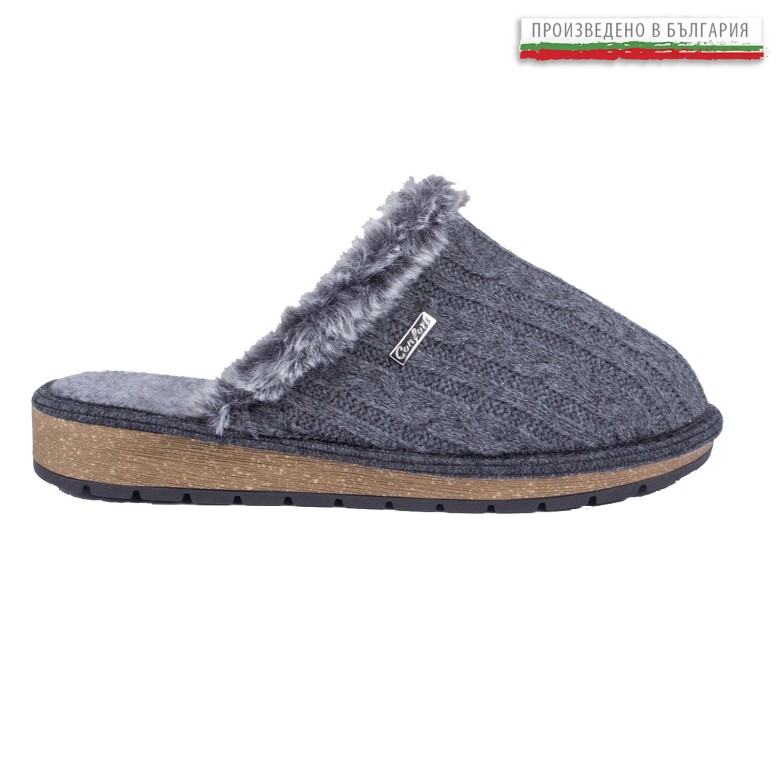 ДАМСКИ ПАНТОФИ 191014 GREY