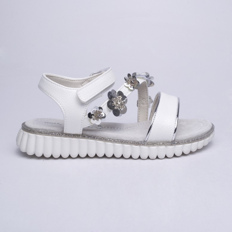 ДЕТСКИ САНДАЛИ 026401 WHITE № 31/35