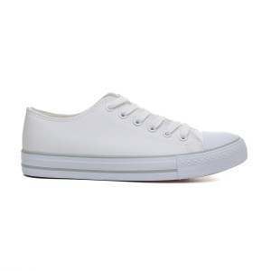 WOMEN′S CANVAS SHOES 163318 WHITE