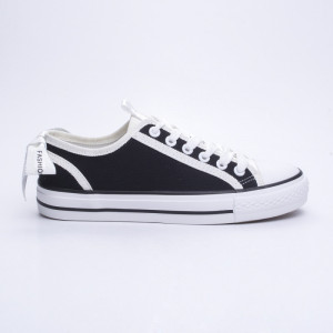 WOMEN′S CANVAS SHOES 163330 BLACK