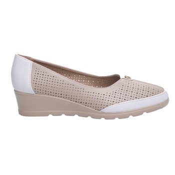 ДАМСКИ ОБУВКИ 525087 BEIGE/WHITE