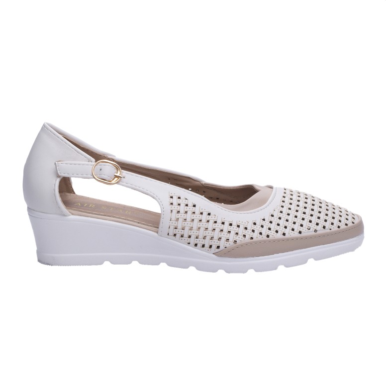 ДАМСКИ ОБУВКИ 525089 WHITE/BEIGE