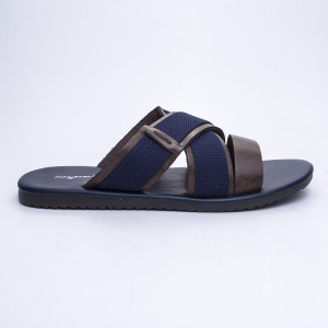 MEN′S SLIPPERS 061227 NAVY