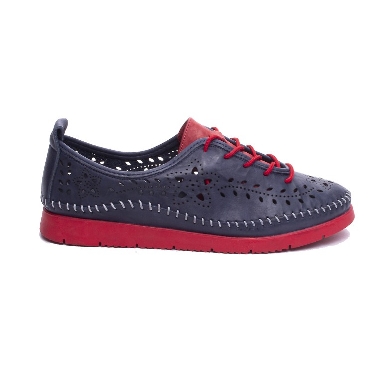 ДАМСКИ ОБУВКИ 605027 NAVY/RED