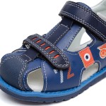 ДЕТСКИ САНДАЛИ 018246 NAVY/ORANGE № 22/26