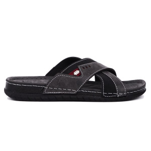 MEN′S SLIPPERS 606016 BLACK