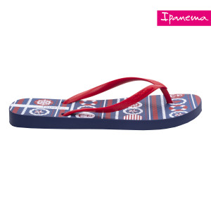 WOMEN′S FLIP IPANEMA 82830/22826 BLUE/RED/WHITE