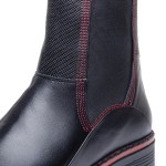 ДАМСКИ БОТИ 611025 BLACK/RED