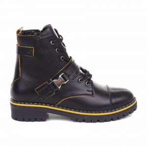 ДАМСКИ БОТИ 611030 BLACK/YELLOW