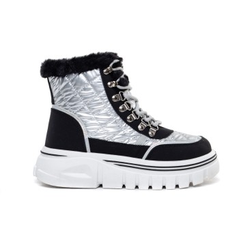 ДАМСКИ БОТИ 164120 SILVER/BLACK
