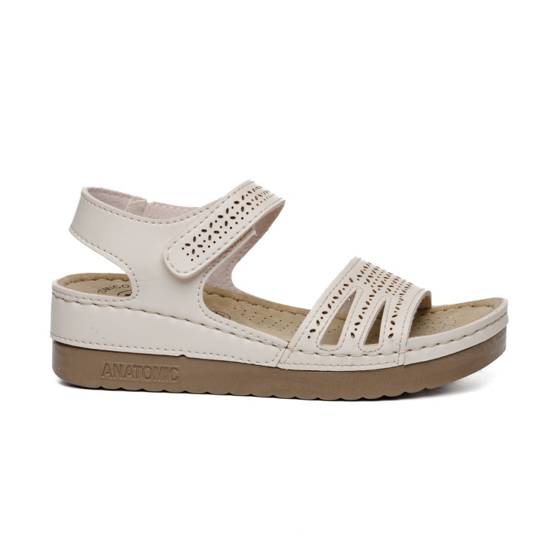 ДАМСКИ САНДАЛИ 154137 FANETTA BEIGE