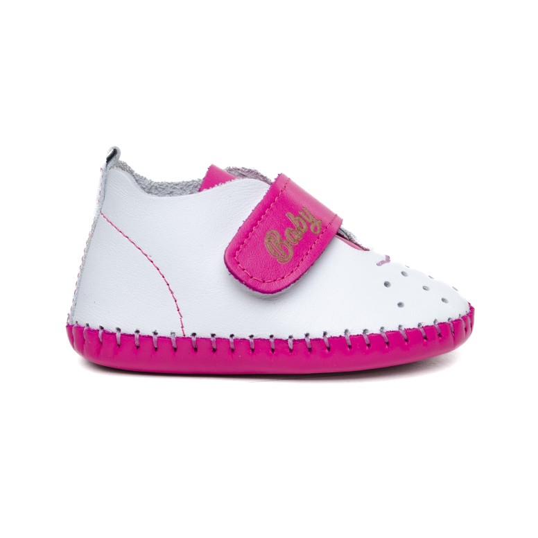 ДЕТСКИ ПАНТОФИ 621025 WHITE/FUXIA № 17/20