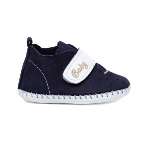 KIDS′ HOME SLIPPERS 621026 NAVY/WHITE № 17/20