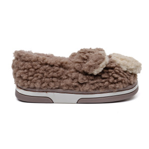 KIDS′ HOME SLIPPERS 418027 BROWN № 24/35