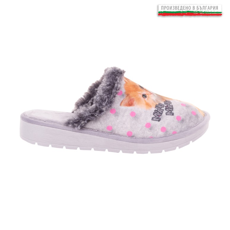 ДАМСКИ ПАНТОФИ 191107 GREY