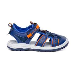 KIDS′ SANDALS 018290 NAVY/ORANGE № 31/35