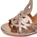 ДАМСКИ САНДАЛИ 558016 BRONZE