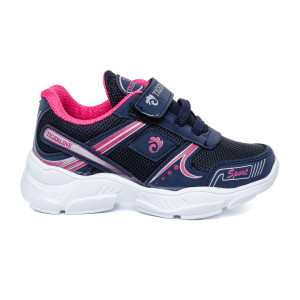 KIDS′ SPORT SHOES 679004 NAVY/PINK № 26/30