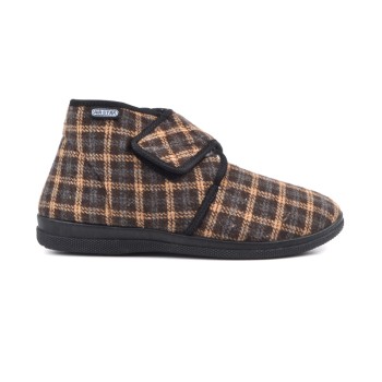 ДАМСКИ ПАНТОФИ 12906 BROWN/BEIGE