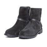 ДАМСКИ БОТИ 610075 BLACK SUEDE