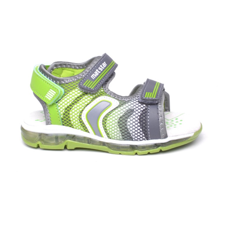 ДЕТСКИ САНДАЛИ 026278 DK.GREY/GREEN № 25/30