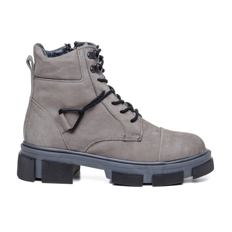 ДАМСКИ БОТИ 703028 NABUK GREY